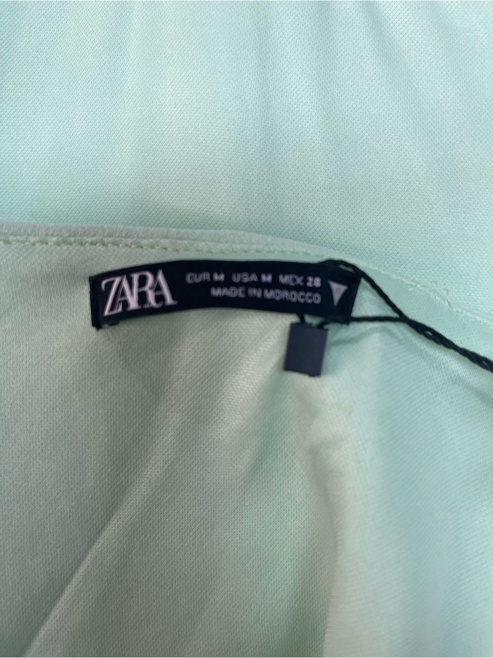 Zara Corset Bustier Crop Top Mint Green - Picture 10 of 16